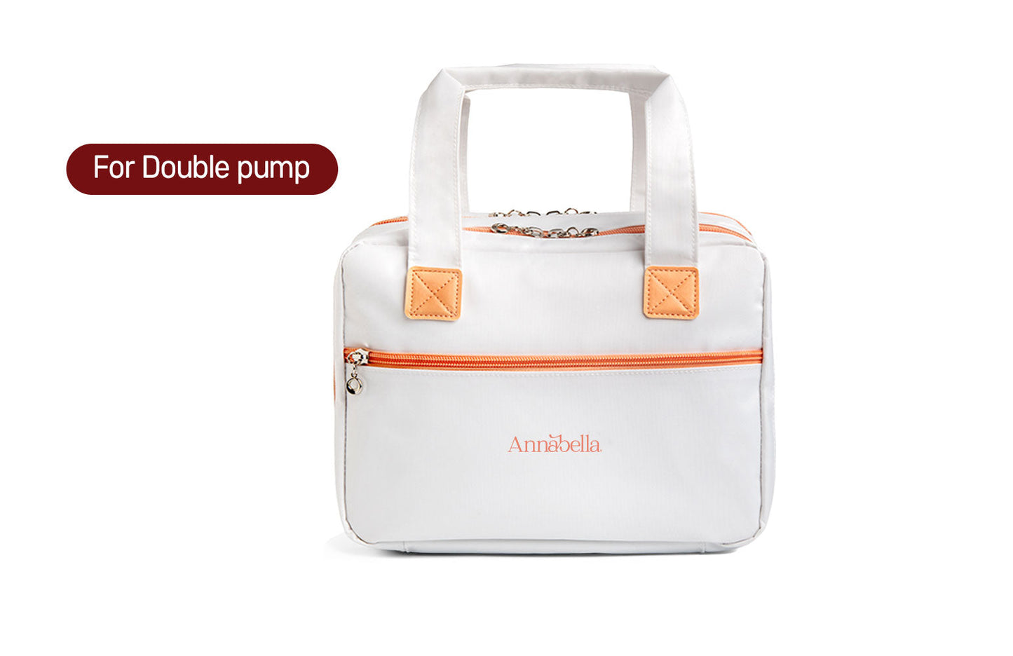 Annabella Tasche für Doppelmilchpumpe - Isoliertasche für Babyflasche und Milchpumpen zur Muttermilch Aufbewahrung für Unterwegs mit Kühlung