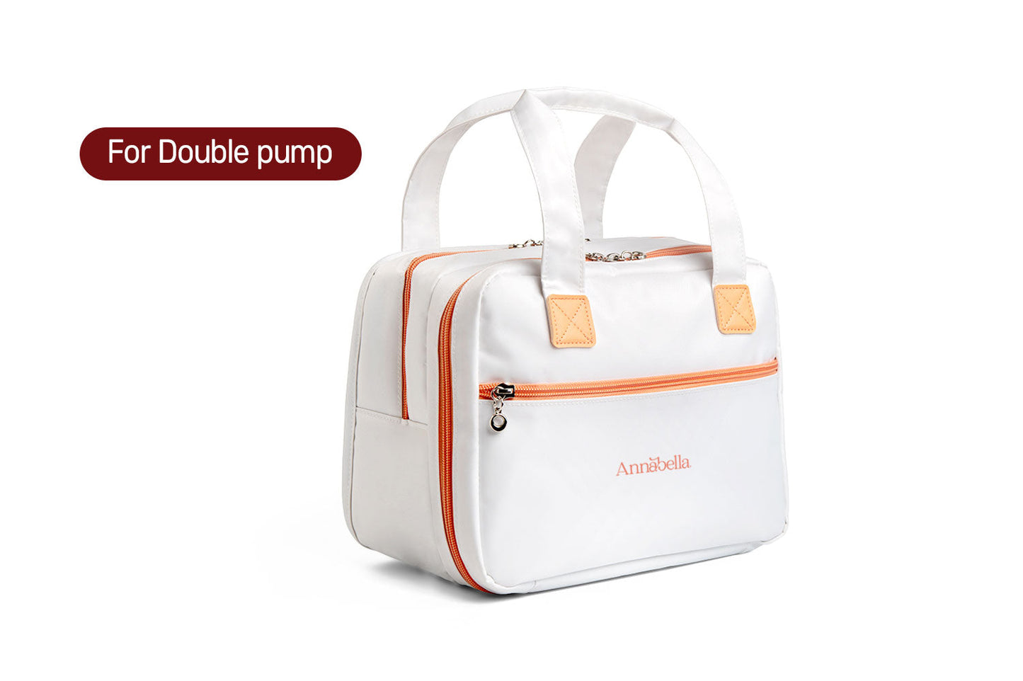 Annabella Tasche für Doppelmilchpumpe - Isoliertasche für Babyflasche und Milchpumpen zur Muttermilch Aufbewahrung für Unterwegs mit Kühlung